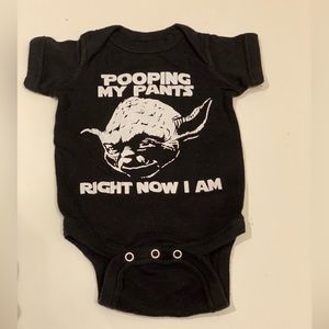 Funny newborn onesie, Yoda theme